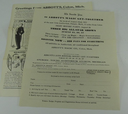 Vtg 1955 abbott magic - abbott,